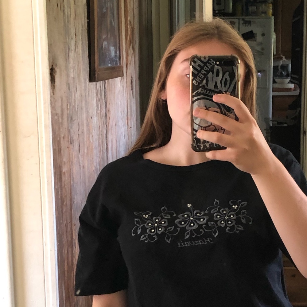 Vintage Hawaiian Bedazzled Tee